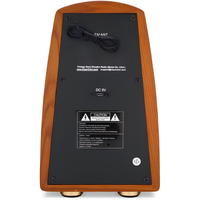 Radio AM/FM Gaya Retro dengan Bluetooth, Eksterior Kayu Ash Veneer Asli Buatan Tangan, Baterai Isi Ulang, Model VR45