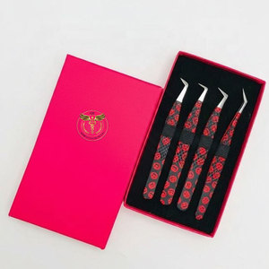 Juego de Pinzas Profesionales de Acero Inoxidable con Punta Puntiaguda para Extensión de Pestañas, Pinzas para Aislamiento y Volumen de Pestañas, Logotipo Personalizado OEM ODM - Product Image 4