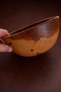 Polished wooden bowls luxury design kitchen ware dish washer safe cooking bowls - Product Image 3