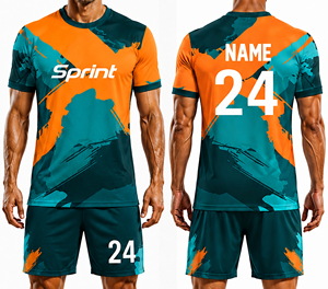Maillot de football vintage rétro, ensemble de maillots de club classiques, qualité supérieure, tissu respirant à séchage rapide, logo personnalisé - Product Image 1