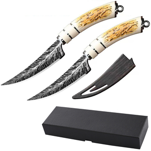 Couteau de cuisine en acier Damas forgé à haute dureté avec étui de protection, lame tranchante pour trancher et couper, idéal pour la cuisine professionnelle - Product Image 1