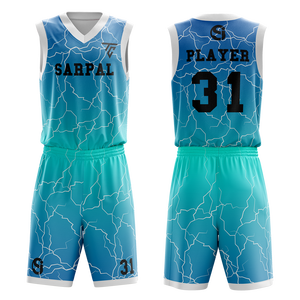 Maillot de basket personnalisé de haute qualité avec logo – Tendance estivale, vêtements de sport respirants en maille de polyester à séchage rapide pour hommes – Ensembles de basket - Product Image 6
