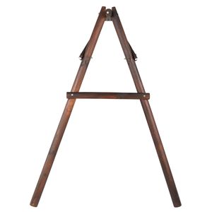 Dondolo da Giardino in Legno Carbonizzato Rustico da 6,5 Piedi per 2 Persone con Supporto e Divanetto - Product Image 4