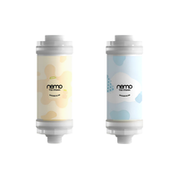 Filtre de douche NEMO Spa Yogurt Vitamine en plastique pour usage domestique, système coréen de soin hydratant pour la peau, élimination du chlore résiduel, 2 étapes, pour hôtels