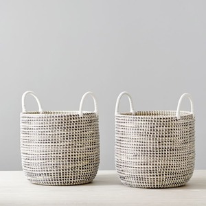 Commercial Grade Seagrass Handmade Eco-Friendly Rustic Round Storage Organizer Basket for Home & Laundry Use-Wholesale Supplier - Product Image 5
