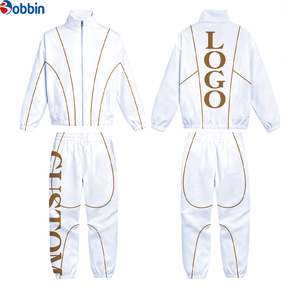 Conjunto de Ropa para Hombre a la Moda, Chaqueta Cortavientos de Nailon Personalizada con Cuello Alto y Cierre de Cremallera, Pantalones Cortavientos - Product Image 3