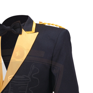 Band uniform waist coat with <b>gold</b> <b>button</b> lining silk available in different customize colors high quality WOK Industries - Product Image 3