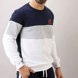 Sudaderas de Manga Larga con Cuello Redondo para Hombre, Transpirables, Talla Grande, 100% Algodón, Sudaderas Básicas al por Mayor para Hombre - Product Image 3