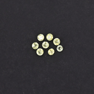 พลอยเพอริดอทดิบธรรมชาติ -0.5 กะรัต, ทรงกลม 2x2 มม. แบบหลังแบนสำหรับทำเครื่องประดับ |   8 ชิ้น - Product Image 1
