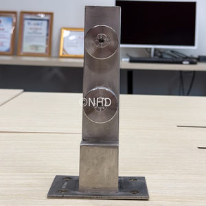 Support en forme de L en acier inoxydable 304 pour cloisons de toilettes d'hôtel, matériel durable avec installation facile pour les projets de rénovation - Product Image 3