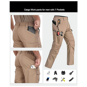Pantalones Cargo para Hombre, Resistentes al Agua, Transpirables, Tácticos, para Senderismo, con 7 Bolsillos, Duraderos, para Trabajo al Aire Libre y Viajes - Product Image 2
