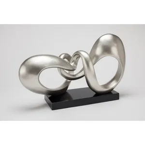 Sculpture artisanale haut de gamme pour intérieurs de luxe, sculpture décorative moderne et élégante, sculpture polie moderne. - Product Image 3