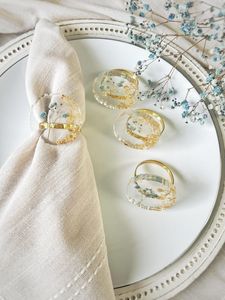 Stylish Resin Napkin Rings With Handmade Craftsmanship For Contemporary Wedding <b>Table</b> Styling Accessories - Product Image 2