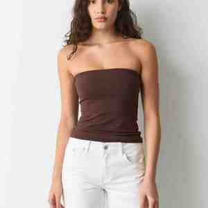 Premium Quality Women's Strapless Tube <b>Top</b> Short 100% Cotton Slim Fit No Pad Breathable Crop Tank <b>Top</b> Fitness Women Tank <b>Tops</b> - Product Image 1