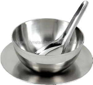 NEELKANTH/MAX FRESH Tazón de Sopa Clásico Ecológico de Acero Inoxidable con Cuchara - Product Image 3