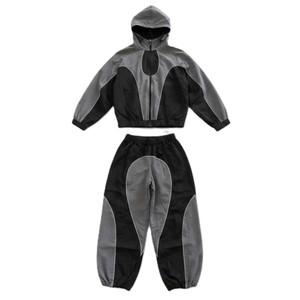 Custom Boxy Waterproof <b>Nylon</b> Windbreaker Jacket And Pants Set Lightweight Jogging <b>Jogger</b> Tracksuit Outdoor Sportswear - Product Image 1