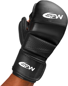Unisex Synthetic Leather Breathable <b>Moisture</b> Wicking Martial Arts Kickboxing Boxing <b>Gloves</b> Open Palms for Muay Thai Training - Product Image 2