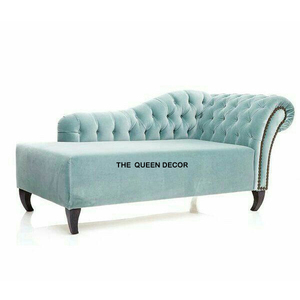 Banco otomano francés vintage de forma rectangular para sala de estar tapizada y decoración de muebles para el hogar y hoteles - Product Image 5
