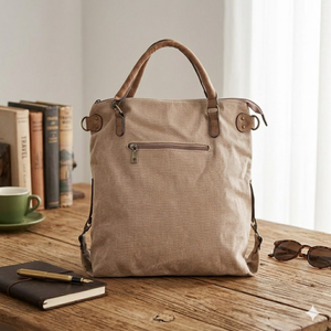 <b>Canvas</b> Tote <b>Bag</b> <b>Large</b> Heavy Duty Cotton Boat Tote with Zipper Reusable Shopping <b>Bag</b> | Durable Carry <b>Bag</b> for Travel Grocery Use. - Product Image 2