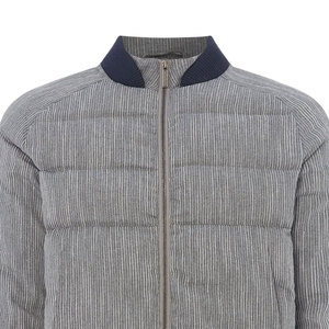 Men's Casual Woolen Bomber <b>Jacket</b> with Nylon Shell Winter <b>Work</b> <b>Jacket</b> Zipper Closure Front Logo Solid Pattern Streetwear Style - Product Image 6