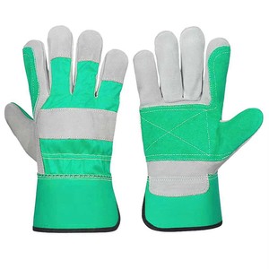 ถุงมือหนังนิรภัย STALWART IMPEX สีส้ม-เทา ปลายนิ้วกันลื่น ทนต่อการเสียดสี ข้อมือตรง น้ำหนัก 11 ออนซ์ ปราศจากน้ำยาง - Product Image 4