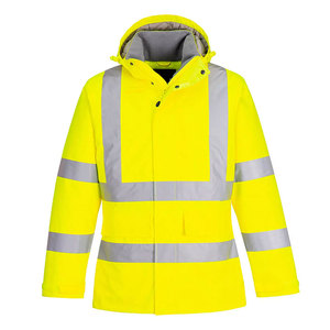 Vestes de travail réfléchissantes fluorescentes jaunes à manches longues, imperméables, pour l'hiver, haute visibilité - Product Image 5
