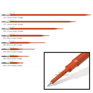 Electrodos de microdisección de tungsteno azul con puntas rectas afiladas y diámetro de eje de 2.4mm, 8 unidades, precio de fábrica al por mayor - Product Image 1