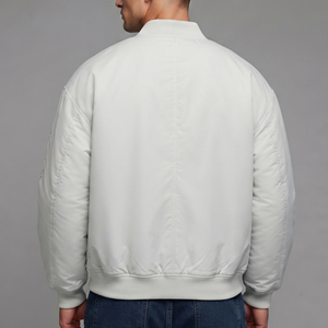 <b>Men's</b> Lightweight Bomber Jackets Modern Casual Outdoor Jackets <b>Men</b> Crew Neck <b>Long</b> Sleeve Bomber <b>Coat</b> <b>Men</b> - Product Image 2
