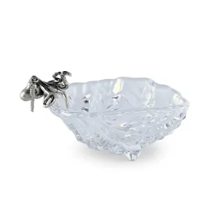 Bol en verre artisanal en forme de pieuvre, forme irrégulière, plat décoratif, design original, pièce maîtresse pour la décoration de table à la maison - Product Image 5