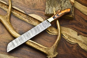 Ensemble de couteaux de cuisine Damas faits à la main, ensemble de couteaux de chef en acier Damas, couteau à découper Damas, couteau à manche en bois - Product Image 6