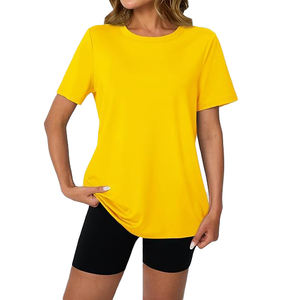 Camisetas de Cuello Redondo Curated Essentials para Mujer, al por Mayor, de Poliéster, Casuales, Ecológicas, Estilo Urbano, Selección de Verano - Product Image 1