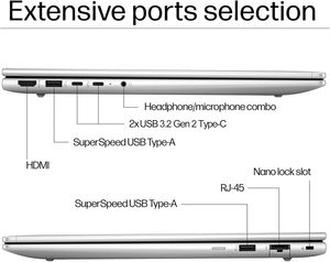 Nouvel ordinateur portable professionnel ProBook 460 G11 AI (16 pouces, 1920x1200, anti-reflet, Intel 12 cœurs Ultra 5 125U, I7-1355U, 16 Go de RAM DDR5, 512 Go de SSD) - Product Image 3