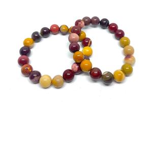 Natural Mookaite Jasper <b>Bracelet</b> Multicolor Mookaite <b>Beaded</b> <b>Bracelet</b> For Healing Reiki Energy Jewelry Wholesale 8mm - Product Image 6