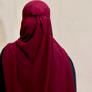 Niqab de Color Sólido para Mujeres Musulmanas, Uso Diario, Tela Suave y Transpirable, Velo Facial Islámico Modesto - Product Image 2
