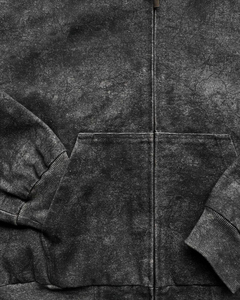 Nouvelle Arrivée Hiver – Sweat à Capuche en Jean Brodé pour Homme avec Poignets Côtelés, Effet Usé, Coupe Oversize - Product Image 5