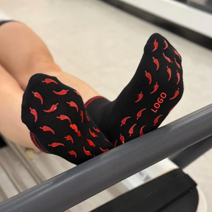 Calcetines Personalizados con Logotipo, Calcetines de Yoga y Pilates de Algodón Transpirables, Antideslizantes y sin Costuras, Bordados con Diseño Picante, para Mujeres Adultas - Product Image 2