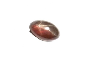 Zafiro Estrella Morado Transparente Ovalado de 4x6 mm, 0.5 Quilates, Cabujón Pulido Creado en Laboratorio con Efecto de Estrella de 6 Puntas para Joyería - Product Image 3