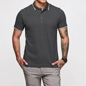 Polos de hombre de alta calidad, 100% algodón, precio económico, logotipo personalizado bordado, ropa casual de marca para adultos - Product Image 1