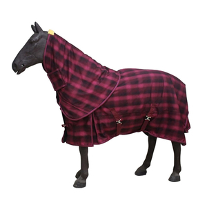 Équipement équestre réglable, couvertures et couvertures imperméables rembourrées en coton pour chevaux, utilisation printemps/automne, design personnalisé par sublimation en ligne - Product Image 1