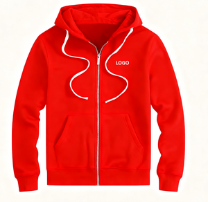 High Quality Lightweight Nylon/Cotton Fleece 300g Digital Breathable Anti-Pilling Autumn Eco-Friendly Oversized Hoodie Men - Product Image 2