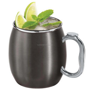 Mug en acier inoxydable avec finition polie, parfait pour un accessoire élégant pour le thé et le café à la maison, provenant d'Inde. - Product Image 3