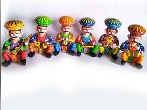 Juego de 6 estatuas de madera de 4 pulgadas para mesa Big Bawla de Perfect Bazaar Home Decor - Product Image 3