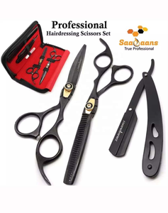 ชุดเครื่องมือตัดผมสำหรับร้านเสริมสวยชุดกรรไกรตัดผมโลหะมีดโกนหนวดออกแบบโลโก้ได้ตามต้องการ - Product Image 4