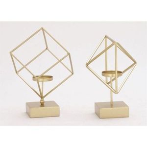 Matte Black Iron <b>Tea</b> Light Candle Holder Set 5-Cup Glass Votive <b>Stand</b> Luxury Table Centerpiece For Living Room Home Decoration - Product Image 5