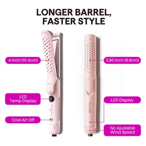 Wavytalk WA A12 Pro Airflow Styler 2-in-1 Anti-Scald Flat <strong>Iron</strong> Hair Straightener And Curler