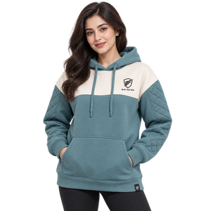 Sudadera con Capucha Personalizada para Mujer, Mezcla de Algodón, Tela Suave al Tacto, Bolsillo Tipo Canguro, Ajuste Cómodo, Sudadera Informal a la Moda, OEM - Product Image 1