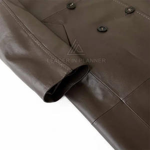 Vêtements d'hiver en gros, manteau en cuir de haute qualité, best-seller, prix bas, manteau en cuir léger pour homme - Product Image 4