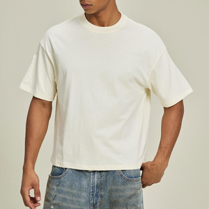 T-shirts surdimensionnés légers à séchage rapide 100 % coton avec logo frontal pour usage extérieur, prix bas en gros - Product Image 6