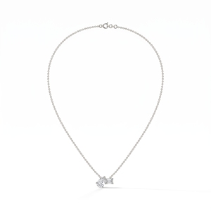 Collar Doble de Lujo en Oferta, con Diamantes Naturales y Cultivados en Laboratorio, Plata de Ley, 9KT, 10KT, 14KT, 18KT, Colgante de Moda, Regalo de Joyería - Product Image 4