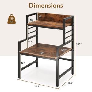 Scaffali con Struttura in Metallo Multiuso per Cucina e Camera da Letto - Product Image 5